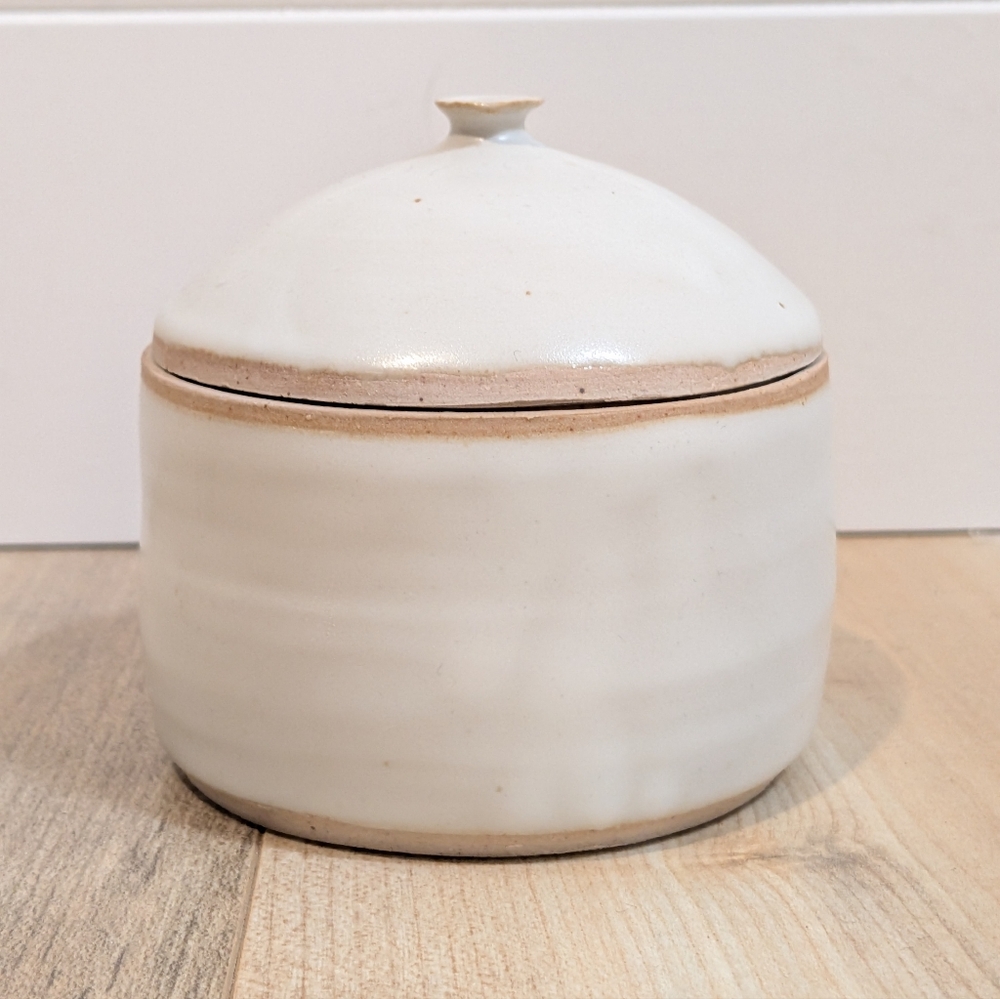 Handmade Small Lidded Pottery Jar